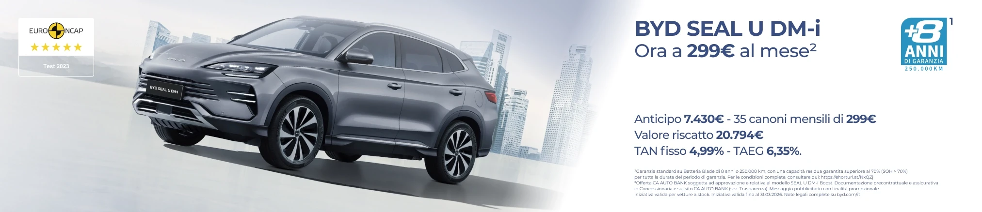 Offerte e promozioni 完美真人 SEAL U DM-i con Leasing Privati